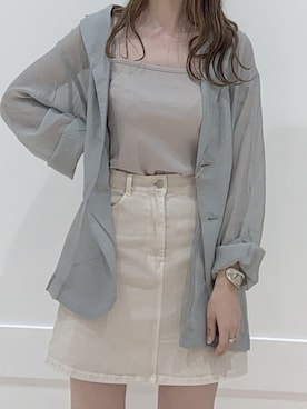 okamu🍦骨格ストレートさん(レディース・159cm)の夏コーディネート
