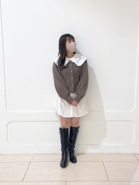 okamu🍦骨格ストレートさん（レディース・160cm）の秋コーディネート