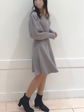 「ラベンダー」｜okamu🍦骨格ストレートさん（レディース・160cm）の冬コーディネート