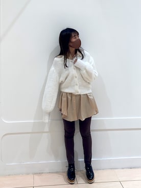 okamu🍦骨格ストレートさん（レディース・160cm）の冬コーディネート