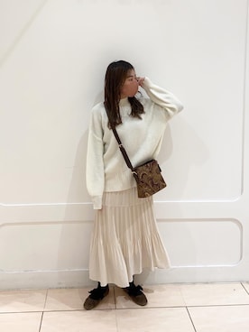 okamu🍦骨格ストレートさん(レディース・160cm)の冬コーディネート