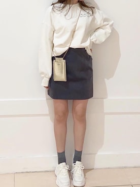 「スエット」｜okamu🍦骨格ストレートさん（レディース・160cm）の冬コーディネート