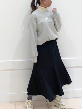 okamu🍦骨格ストレートさん(レディース・160cm)の冬コーディネート