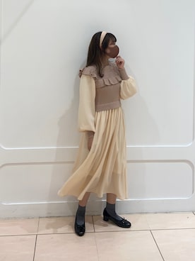 okamu🍦骨格ストレートさん(レディース・160cm)の冬コーディネート