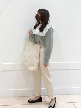 okamu🍦骨格ストレートさん(レディース・160cm)の冬コーディネート