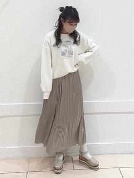 okamu🍦骨格ストレートさん（レディース・160cm）の冬コーディネート