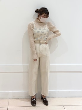 okamu🍦骨格ストレートさん(レディース・160cm)の冬コーディネート