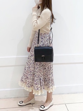 okamu🍦骨格ストレートさん（レディース・160cm）の冬コーディネート