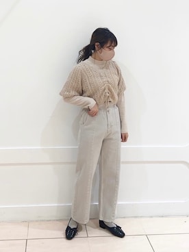 okamu🍦骨格ストレートさん(レディース・160cm)の冬コーディネート