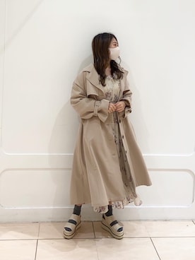 「厚底」｜「アイテム（その他アウター）」を使った、okamu🍦骨格ストレートさん（レディース・160cm）の冬コーディネート