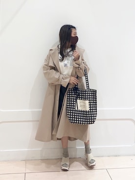「スポサン」｜「アイテム（その他アウター）」を使った、okamu🍦骨格ストレートさん（レディース・160cm）の冬コーディネート