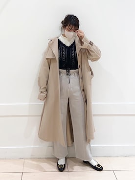 okamu🍦骨格ストレートさん（レディース・160cm）の冬コーディネート
