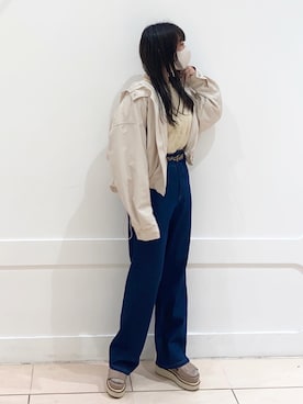 okamu🍦骨格ストレートさん（レディース・159cm）の春コーディネート