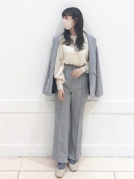 「春めきシューズ」｜「アイテム（アンサンブル）」を使った、okamu🍦骨格ストレートさん（レディース・159cm）の春コーディネート