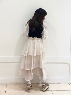 okamu🍦骨格ストレートさん（レディース・159cm）の春コーディネート