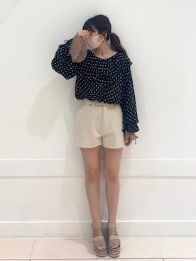 okamu🍦骨格ストレートさん（レディース・159cm）の春コーディネート