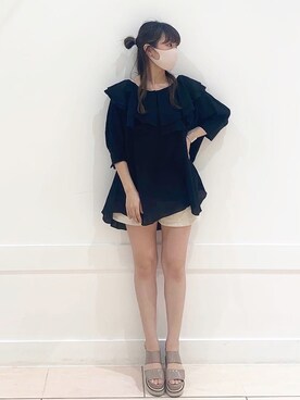 okamu🍦骨格ストレートさん(レディース・159cm)の春コーディネート