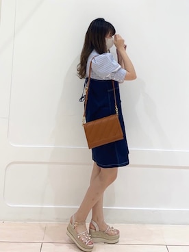 okamu🍦骨格ストレートさん(レディース・159cm)の春コーディネート