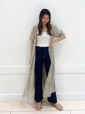 okamu🍦骨格ストレートさん（レディース・159cm）の春コーディネート