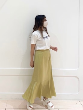 okamu🍦骨格ストレートさん（レディース・159cm）の春コーディネート