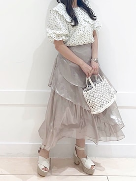 okamu🍦骨格ストレートさん（レディース・159cm）の夏コーディネート