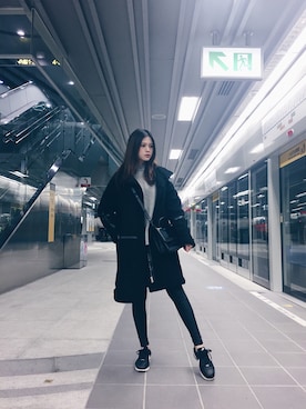 「mk」｜Abbyさん（レディース・159cm）の冬コーディネート