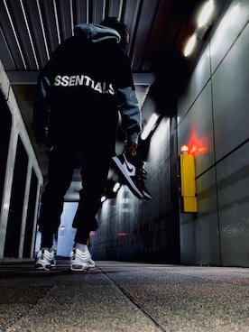 「S.ESSENTIALS（エスエッセンシャルズ）のアイテム」を使った、【らいたん】さん（メンズ・165cm）の冬コーディネート