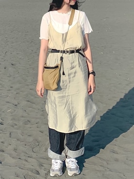 「アイテム（ワンピース/ドレス）」を使った、1chennさん（レディース・160cm・10代）の夏コーディネート