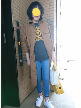 「chambre de charme（シャンブルドゥシャーム）のアイテム（バッグ）」を使った、orangesunさん（レディース・164cm）の春コーディネート