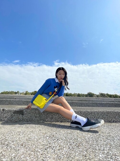 鈴木海那 Uniqloのニット セーターを使ったコーディネート Wear