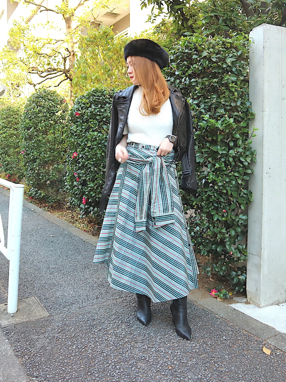 AULAのライダースジャケットを使った人気ファッションコーディネート