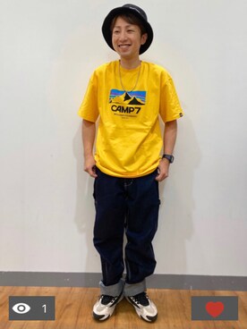 「BACK NUMBER（バックナンバー）のアイテム（デニムパンツ）」を使った、hrowさん（メンズ・165cm）の夏コーディネート