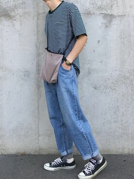 「ジーユー」｜ko-skさん（メンズ・175cm）の夏コーディネート