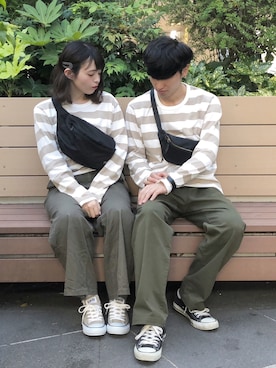 「お揃いコーデ」｜「アイテム（その他）」を使った、ko-skさん（メンズ・175cm）の秋コーディネート