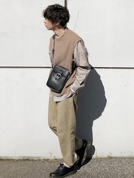 「レイヤードstyle」｜「アイテム（その他）」を使った、ko-skさん（メンズ・175cm）の冬コーディネート