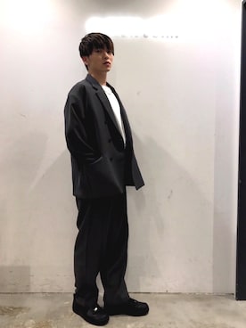「白T」｜KOMさん（メンズ・166cm）の秋コーディネート