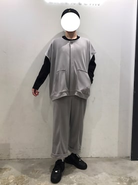 「My/kan（マイカン）のアイテム」を使った、KOMさん（メンズ・166cm）の秋コーディネート