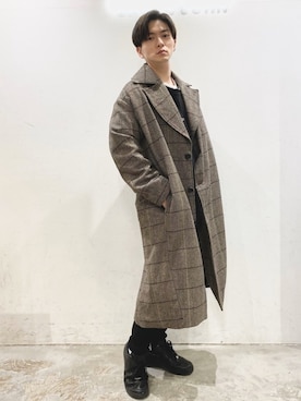 「DOOPZ（ドープス）のアイテム（ジャケット/アウター）」を使った、KOMさん（メンズ・166cm）の冬コーディネート