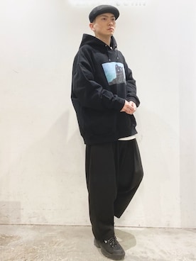 「Herden（ハーデン）のアイテム」を使った、KOMさん（メンズ・166cm）の冬コーディネート