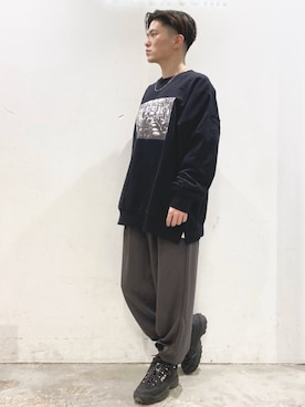 「Herden（ハーデン）のアイテム」を使った、KOMさん（メンズ・166cm）の春コーディネート