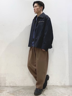 「DOOPZ（ドープス）のアイテム（ブルゾン）」を使った、KOMさん（メンズ・166cm）の春コーディネート