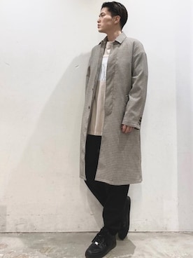 「DOOPZ（ドープス）のアイテム（ジャケット/アウター）」を使った、KOMさん（メンズ・166cm）の春コーディネート
