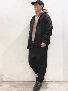 「DOOPZ（ドープス）のアイテム（パンツ）」を使った、KOMさん（メンズ・166cm）の春コーディネート
