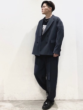 「Herden（ハーデン）のアイテム」を使った、KOMさん（メンズ・166cm）の春コーディネート