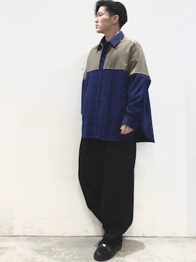 「Herden（ハーデン）のアイテム」を使った、KOMさん（メンズ・166cm）の春コーディネート