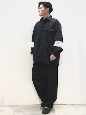 「Herden（ハーデン）のアイテム」を使った、KOMさん（メンズ・166cm）の春コーディネート