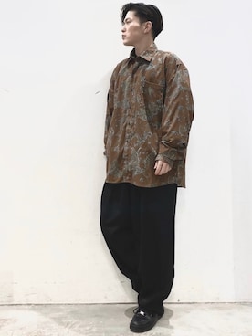 「Herden（ハーデン）のアイテム」を使った、KOMさん（メンズ・166cm）の春コーディネート