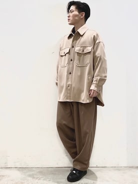 「Herden（ハーデン）のアイテム」を使った、KOMさん（メンズ・166cm）の春コーディネート