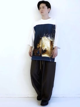 「CASPER JOHN（キャスパージョン）のアイテム（シューズ）」を使った、KOMさん（メンズ・166cm）の春コーディネート