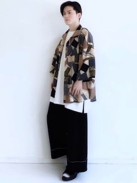 「CASPER JOHN（キャスパージョン）のアイテム（シューズ）」を使った、KOMさん（メンズ・165cm）の春コーディネート